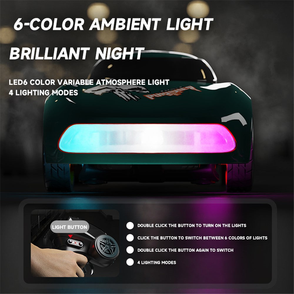 1:64 Mini RC Car 2.4G Full Proportional Remote Control High Speed Desktop Drift Vehicle Gift (CE / CPC / EN71 / ASTM Certified)