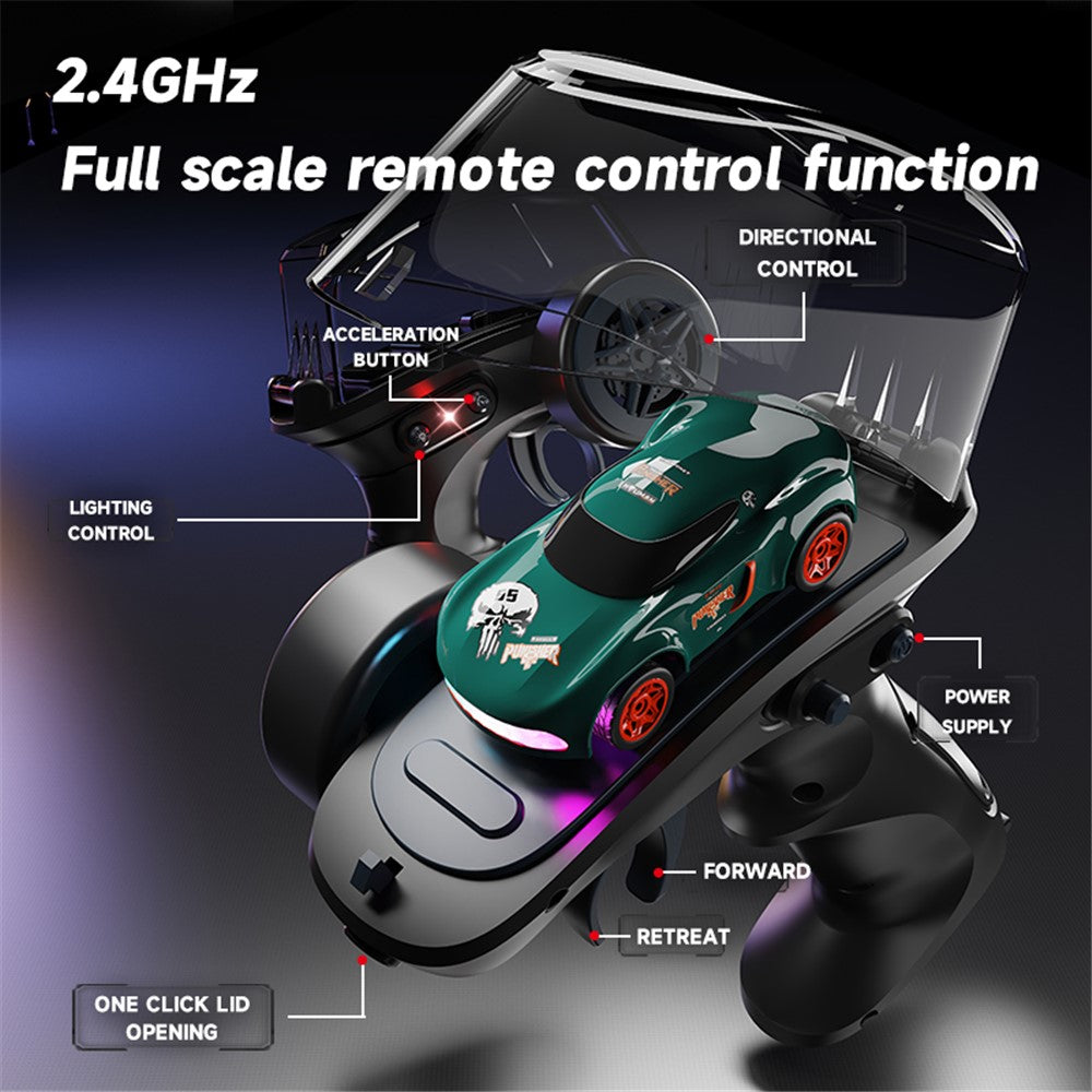 1:64 Mini RC Car 2.4G Full Proportional Remote Control High Speed Desktop Drift Vehicle Gift (CE / CPC / EN71 / ASTM Certified)