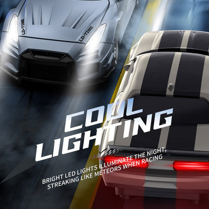 Mini RC Car 1:64 Scale Desktop Drift Car 4WD Remote Control High Speed Plastic Racing Toy
