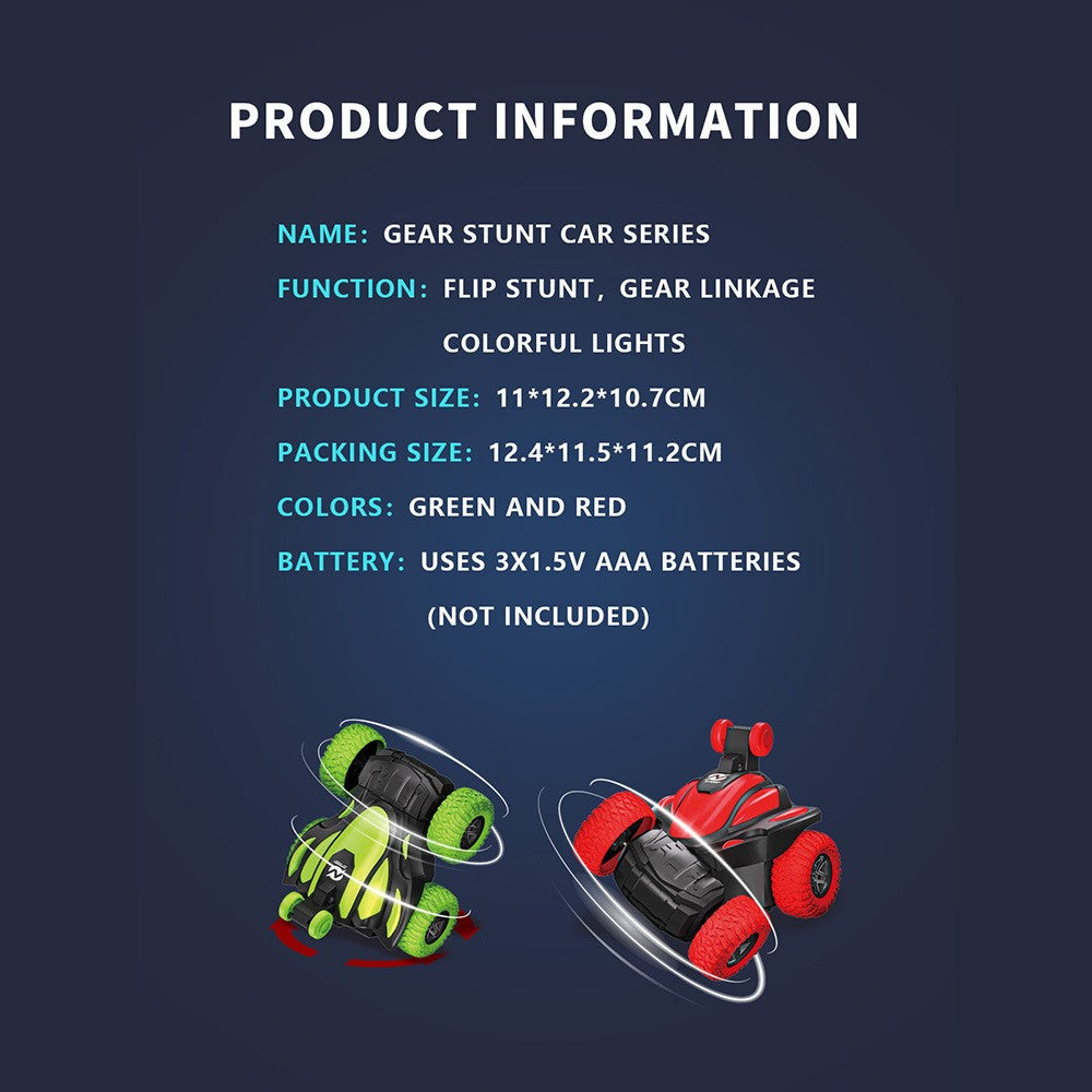 360 Degree Rotation Stunt Car with Light and Sound Electric Vehicle Toy for Children