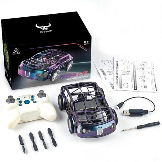 ZLL SG900pro Land and Air Dual Mode Drone RC Car Intelligent Hover LED Lights RC Vehicle Toy, 2 Batteries