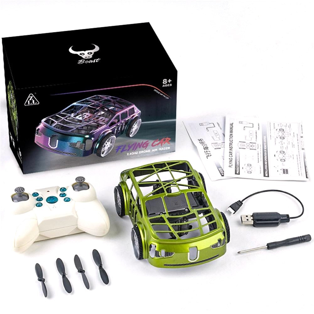 ZLL SG900pro Land and Air Dual Mode Drone RC Car Intelligent Hover LED Lights RC Vehicle Toy, 2 Batteries