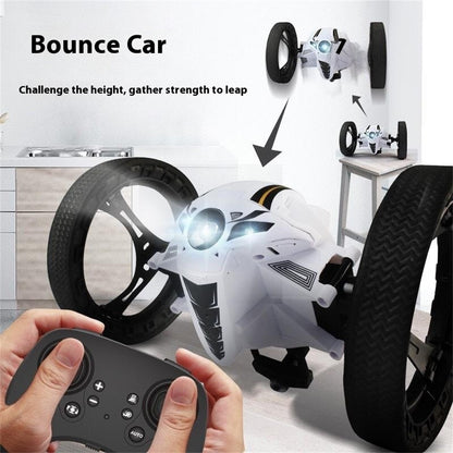 Stunt RC Car Remote Control 360 Degree Rotation Light Music Bounce Vehicle Toy with Camera