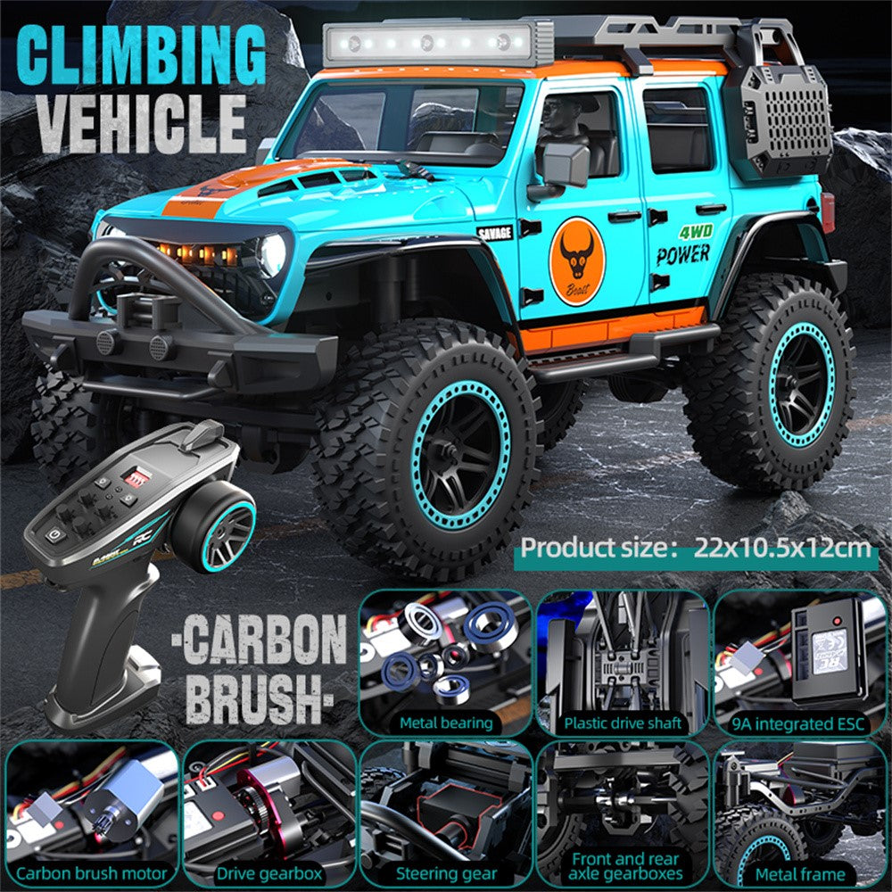 ZLL SG206PRO Brushed Motor RC Rock Crawler 1 / 20 Scale 4WD Off Road Vehicle with LED Light High Speed Car Toy, Dual Battery
