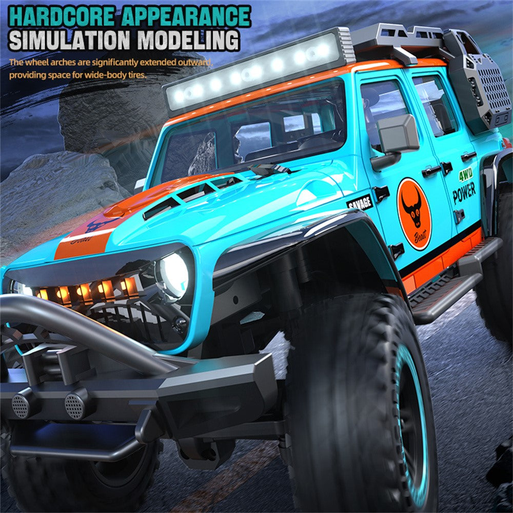 ZLL SG206PRO Brushed Motor RC Rock Crawler 1 / 20 Scale 4WD Off Road Vehicle with LED Light High Speed Car Toy, 3 Batteries