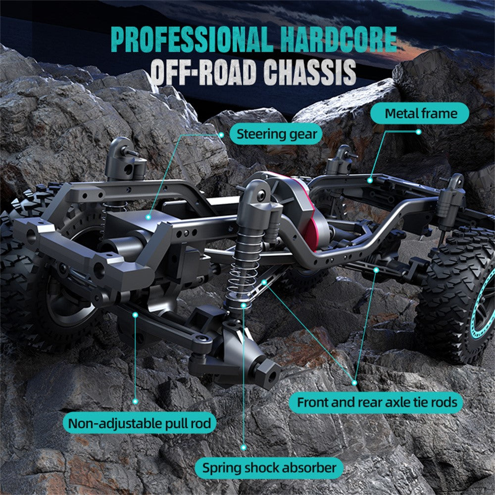 ZLL SG206MAX Brushless Motor 1:20 RC Climbing Car 4WD High Speed Vehicle with LED Light, 3 Batteries