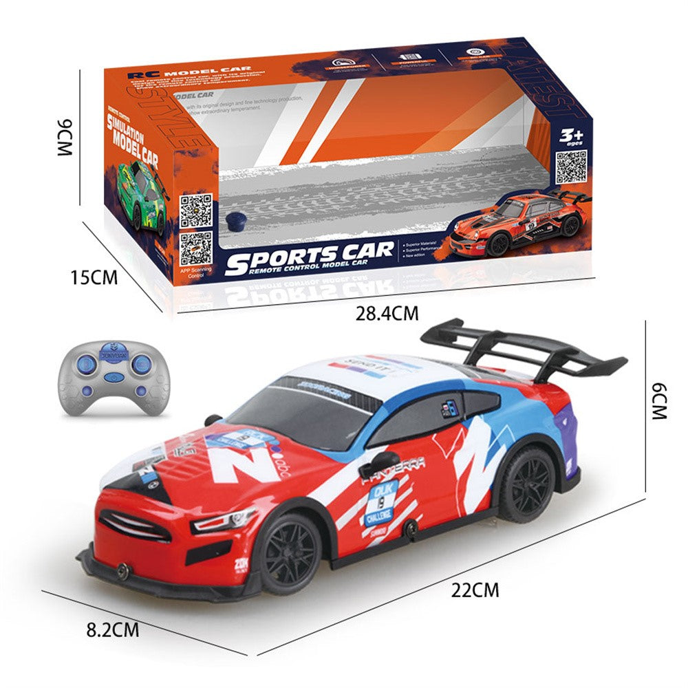 QX064-069 2.4G RC Car APP Controlled Drift Racing Vehicle Toy Model with Light / Sound Effects