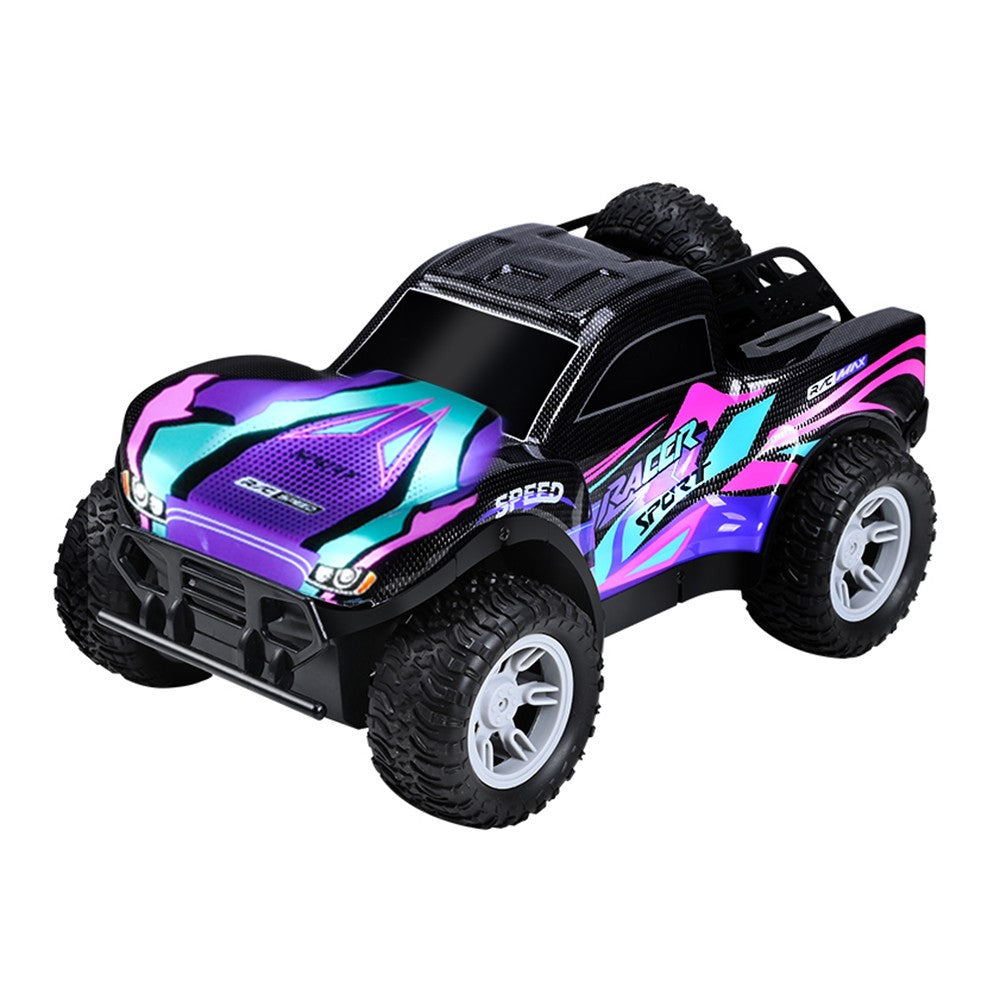 2.4G RC Pickup Truck Dual Spray Lights Sound Effects High Speed Off-Road Climbing Vehicle Toy Model