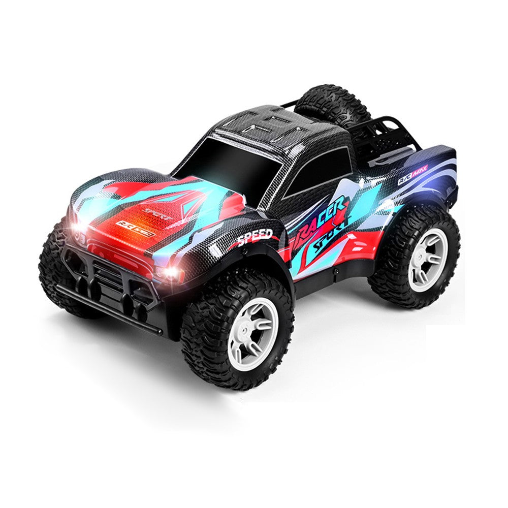 2.4G RC Pickup Truck Dual Spray Lights Sound Effects High Speed Off-Road Climbing Vehicle Toy Model