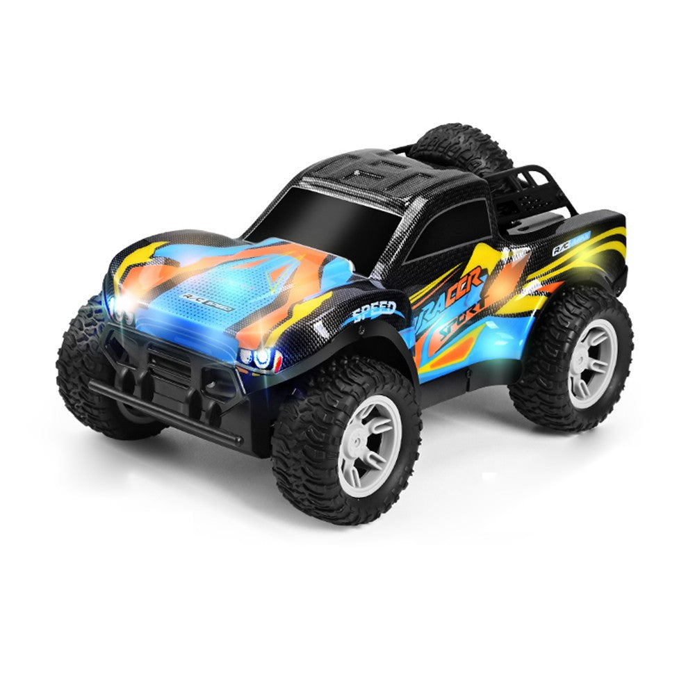 2.4G RC Pickup Truck Dual Spray Lights Sound Effects High Speed Off-Road Climbing Vehicle Toy Model