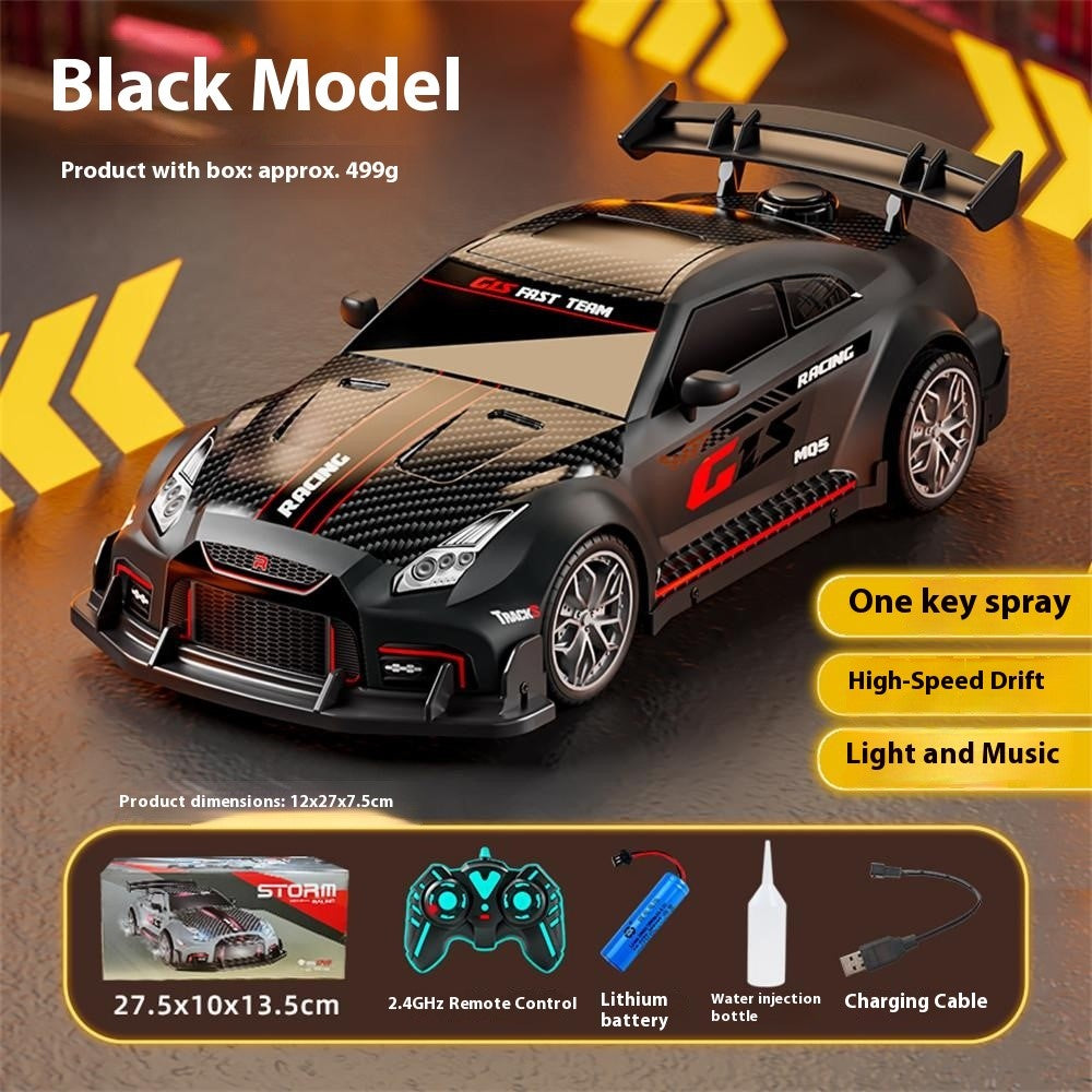 9166-12 2.4G RC Drift Car with Spray Effect High Speed Racing Vehicle Toy with Lights / Sound Effects