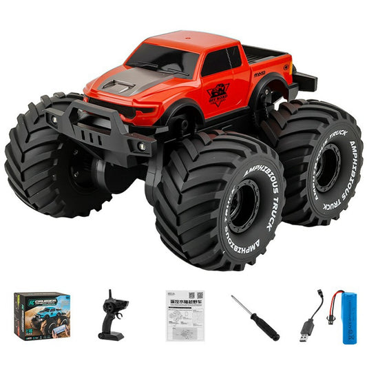 8860 1:16 Scale Amphibious RC Car 4WD Off-Road Vehicle 2.4GHz Remote Control Car Toy for Water Land