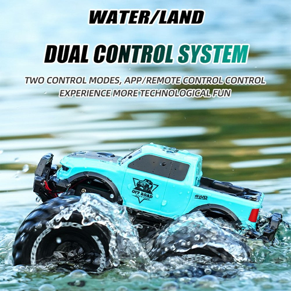 8860 1:16 Scale Amphibious RC Car 4WD Off-Road Vehicle 2.4GHz Remote Control Car Toy for Water Land