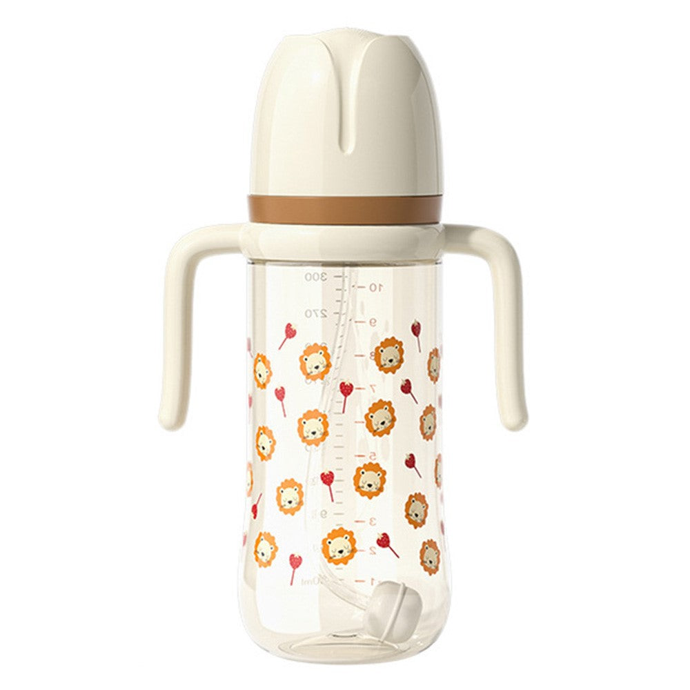 300ml Baby Bottle Temperature Control Scale Baby Feeding Silicone Teat Bottle ST (BPA-Free, NO FDA Certification)