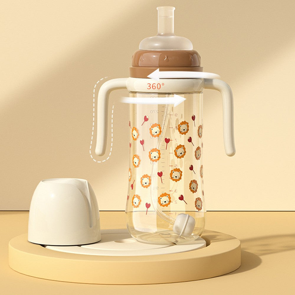 300ml Baby Bottle Temperature Control Scale Baby Feeding Silicone Teat Bottle ST (BPA-Free, NO FDA Certification)