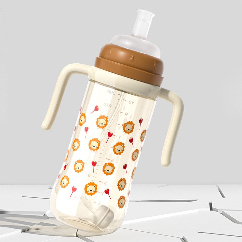 300ml Baby Bottle Temperature Control Scale Baby Feeding Silicone Teat Bottle ST (BPA-Free, NO FDA Certification)