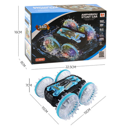 YL-92 2.4G Remote Stunt Rotating RC Car Xmas Toy Car Gift with Light for Kids