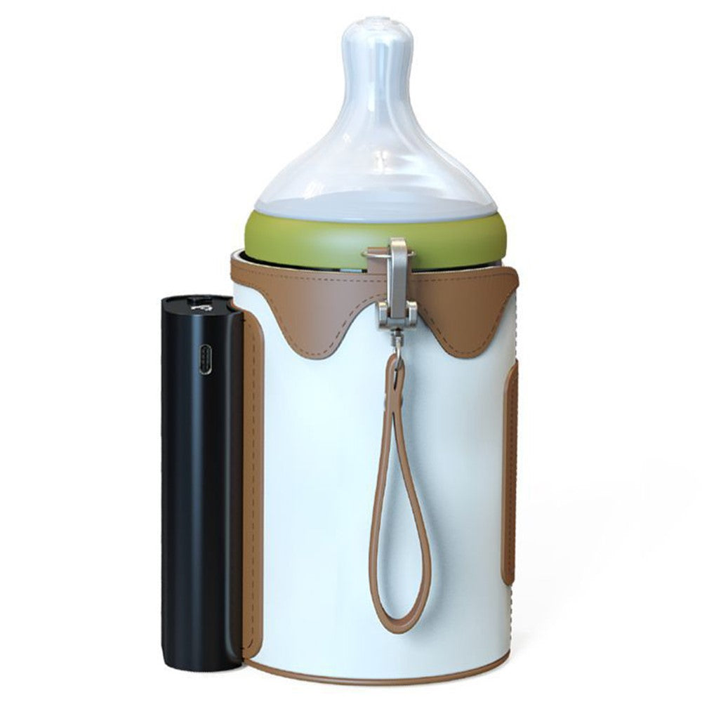 Portable Bottle Warmer Outdoor Baby Milk Heater Travel Feeding Insulation Bag Size L  /  EU Plug
