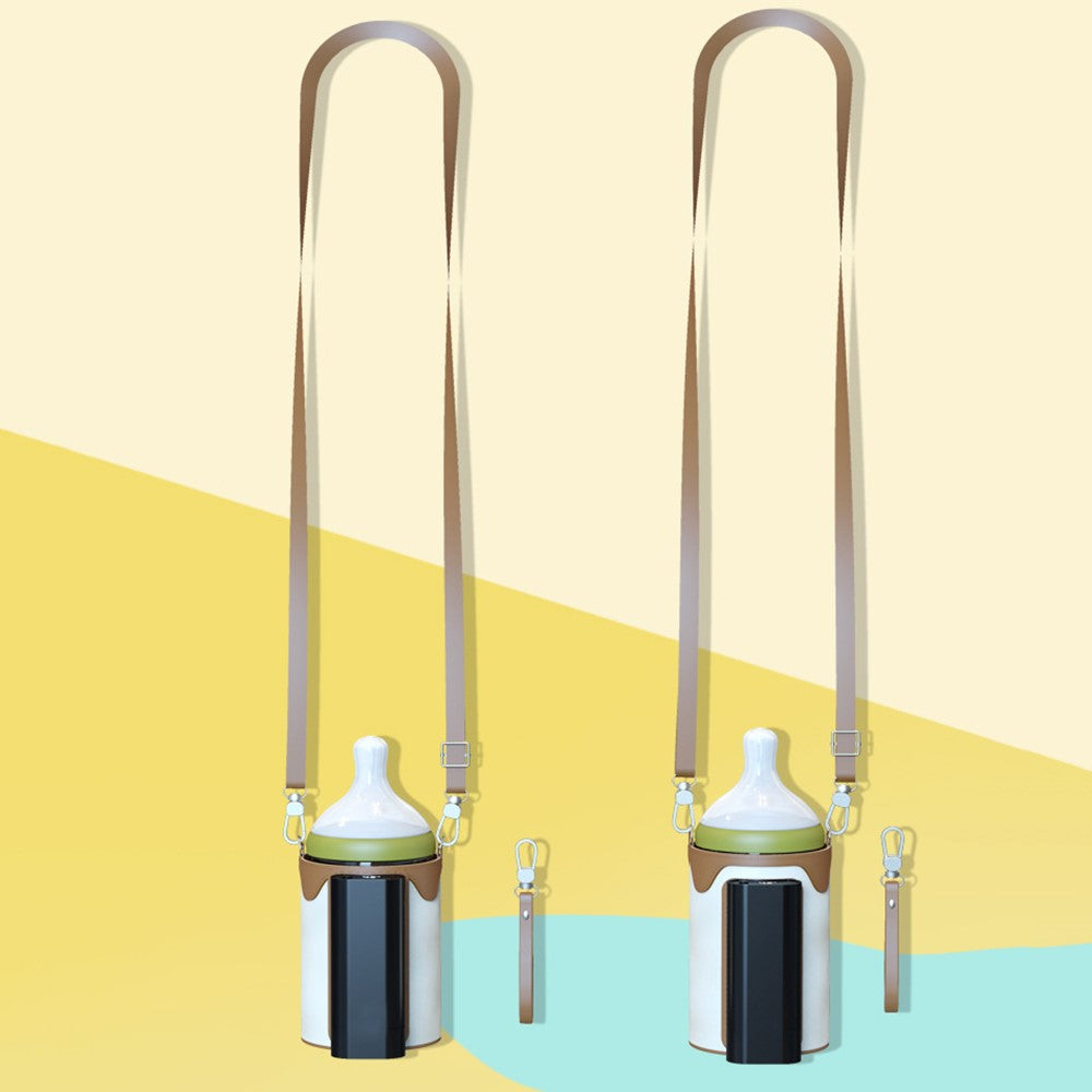 Portable Bottle Warmer Outdoor Baby Milk Heater Travel Feeding Insulation Bag Size L  /  EU Plug