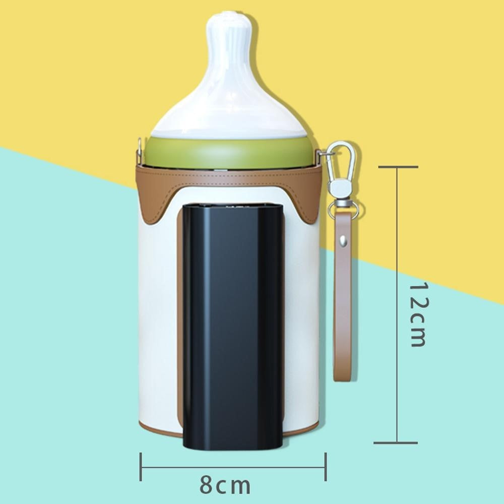 Portable Bottle Warmer Outdoor Baby Milk Heater Travel Feeding Insulation Bag Size L  /  EU Plug