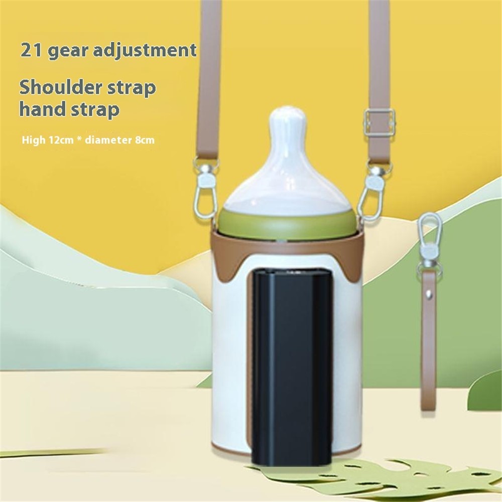 Portable Bottle Warmer Outdoor Baby Milk Heater Travel Feeding Insulation Bag Size L  /  EU Plug