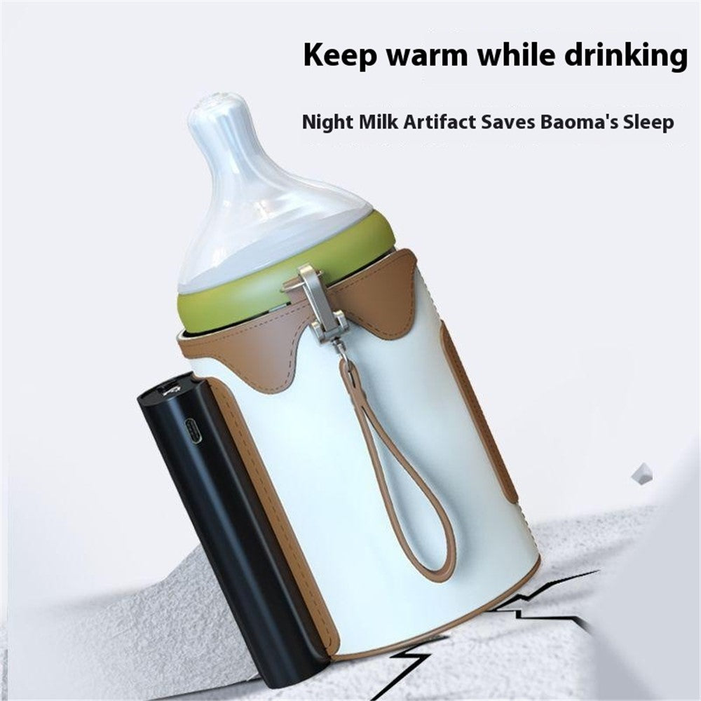 Portable Bottle Warmer Outdoor Baby Milk Heater Travel Feeding Insulation Bag Size L  /  EU Plug