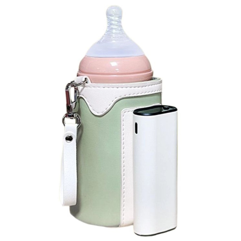 Portable Bottle Warmer Outdoor Baby Milk Heater Travel Feeding Insulation Bag Size L  /  EU Plug