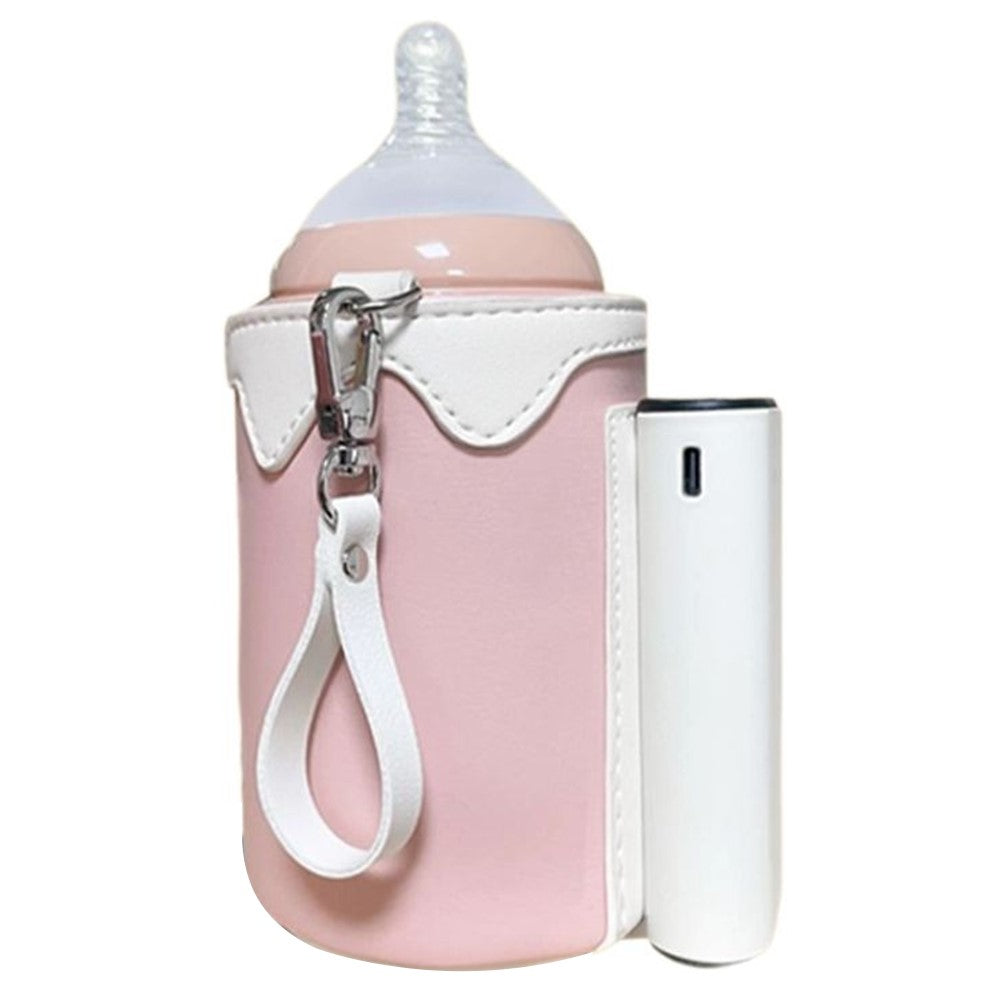 Portable Bottle Warmer Outdoor Baby Milk Heater Travel Feeding Insulation Bag Size L  /  EU Plug