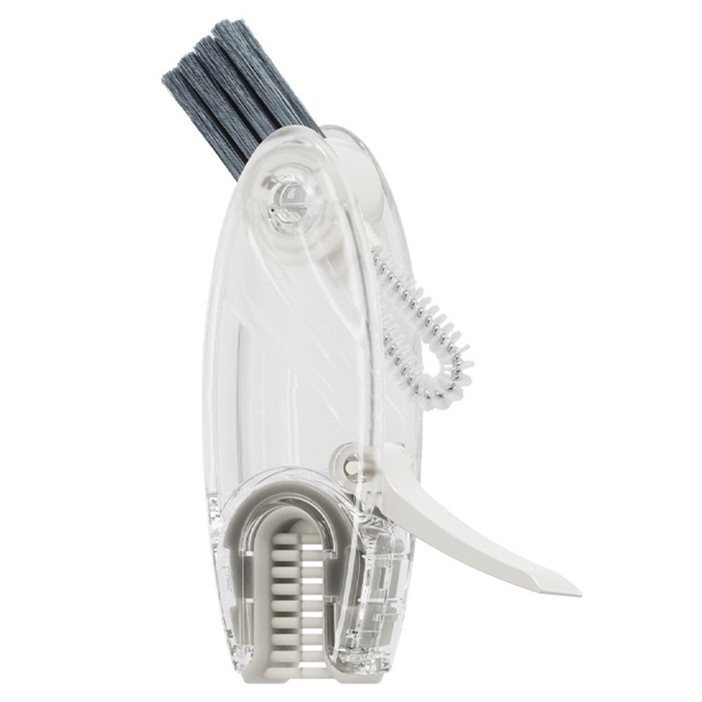 U-Shape 4-in-1 Multifunctional Cup Lid Brush Crevice Cleaning Brush Portable Feeding Bottle Brush