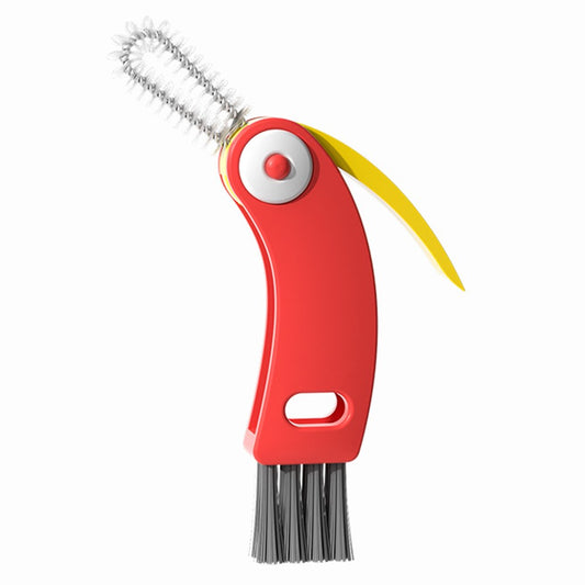 3-in-1 Multifunctional Cup Lid Brush Crevice Cleaning Brush Feeding Bottle Brush Cup Mouth Groove Washing Tool