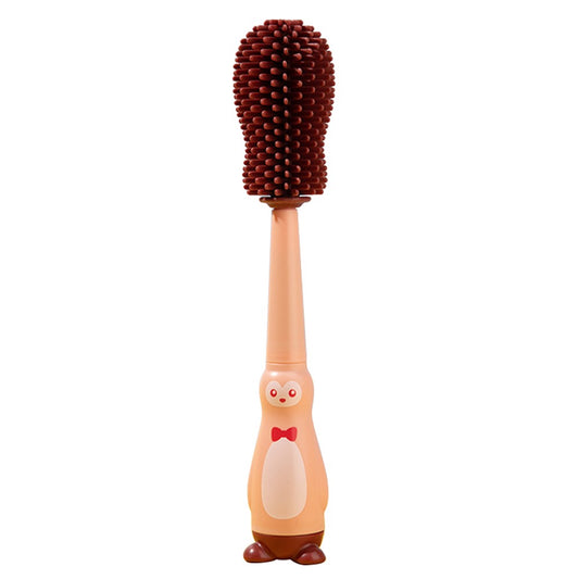 4 in 1 Food Grade Silicone Bottle Brush Baby Pacifier Cup Nipple Cartoon Cleaning Brush ST