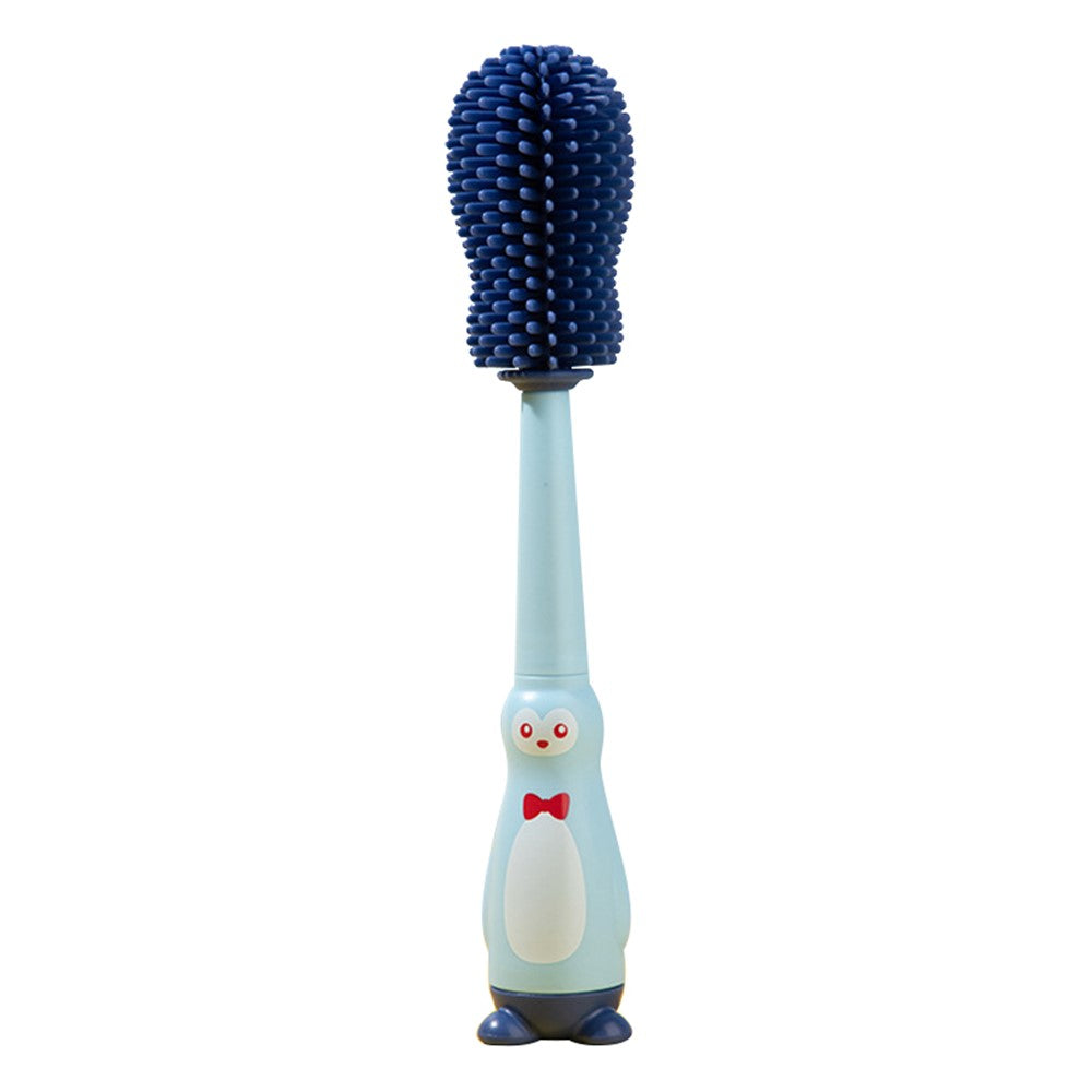 4 in 1 Food Grade Silicone Bottle Brush Baby Pacifier Cup Nipple Cartoon Cleaning Brush ST