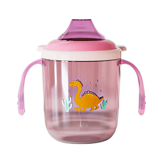 250ml Baby Feeding Cup Children Learn Drinking Bottle with Handles ST (BPA Free, No FDA Certificate)