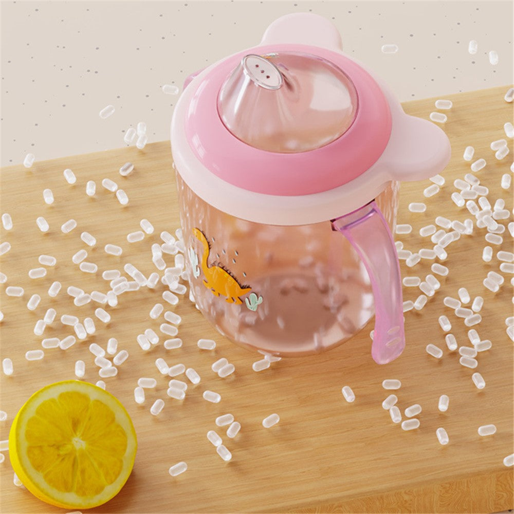 250ml Baby Feeding Cup Children Learn Drinking Bottle with Handles ST (BPA Free, No FDA Certificate)