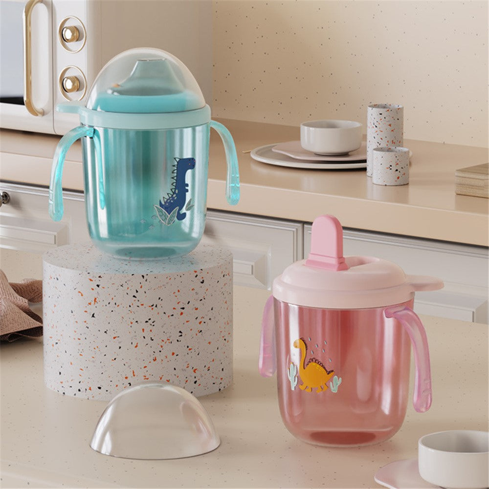 250ml Baby Feeding Cup Children Learn Drinking Bottle with Handles ST (BPA Free, No FDA Certificate)
