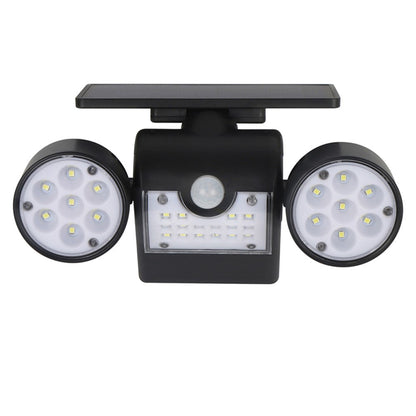 30-LED Solar Light Dual Head Solar Lamp PIR Motion Sensor Spotlight Waterproof Wall Outdoor Lights