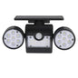 30-LED Solar Light Dual Head Solar Lamp PIR Motion Sensor Spotlight Waterproof Wall Outdoor Lights