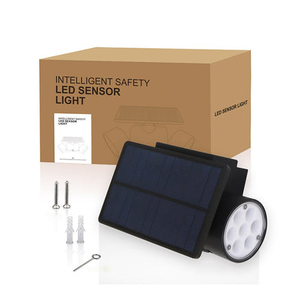 30-LED Solar Light Dual Head Solar Lamp PIR Motion Sensor Spotlight Waterproof Wall Outdoor Lights