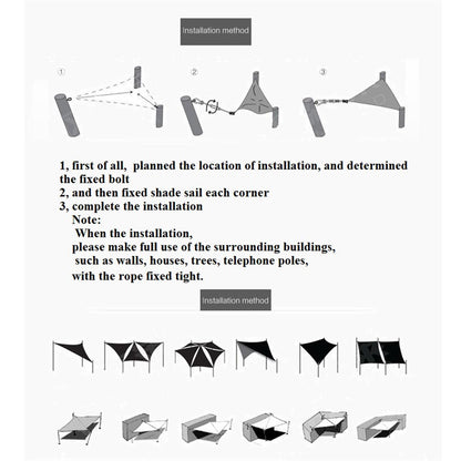 Breathable Sun Shade Sail UV Protection Triangle Sail, Size: 3.6 x 3.6 x 3.6m