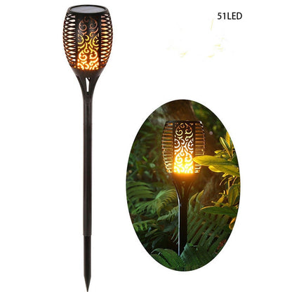 LED Solar Light Waterproof Flickering Flame Torch Light Garden Lamp Outdoor