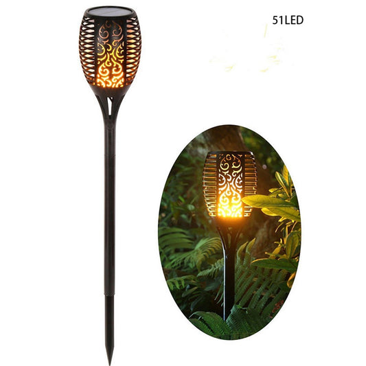 LED Solar Light Waterproof Flickering Flame Torch Light Garden Lamp Outdoor