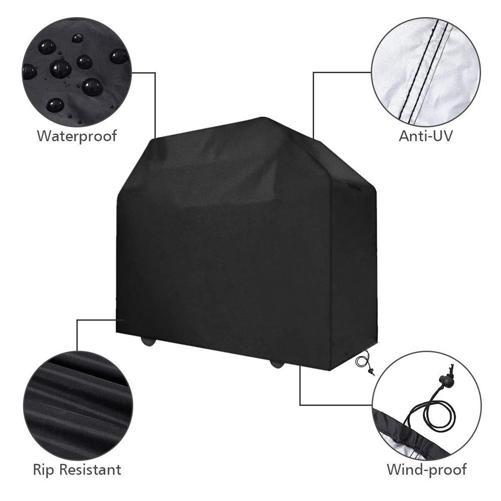 Waterproof BBQ Cover Outdoor Dustproof 210D Oxford Cloth Barbecue Grill Stove Protective Cover
