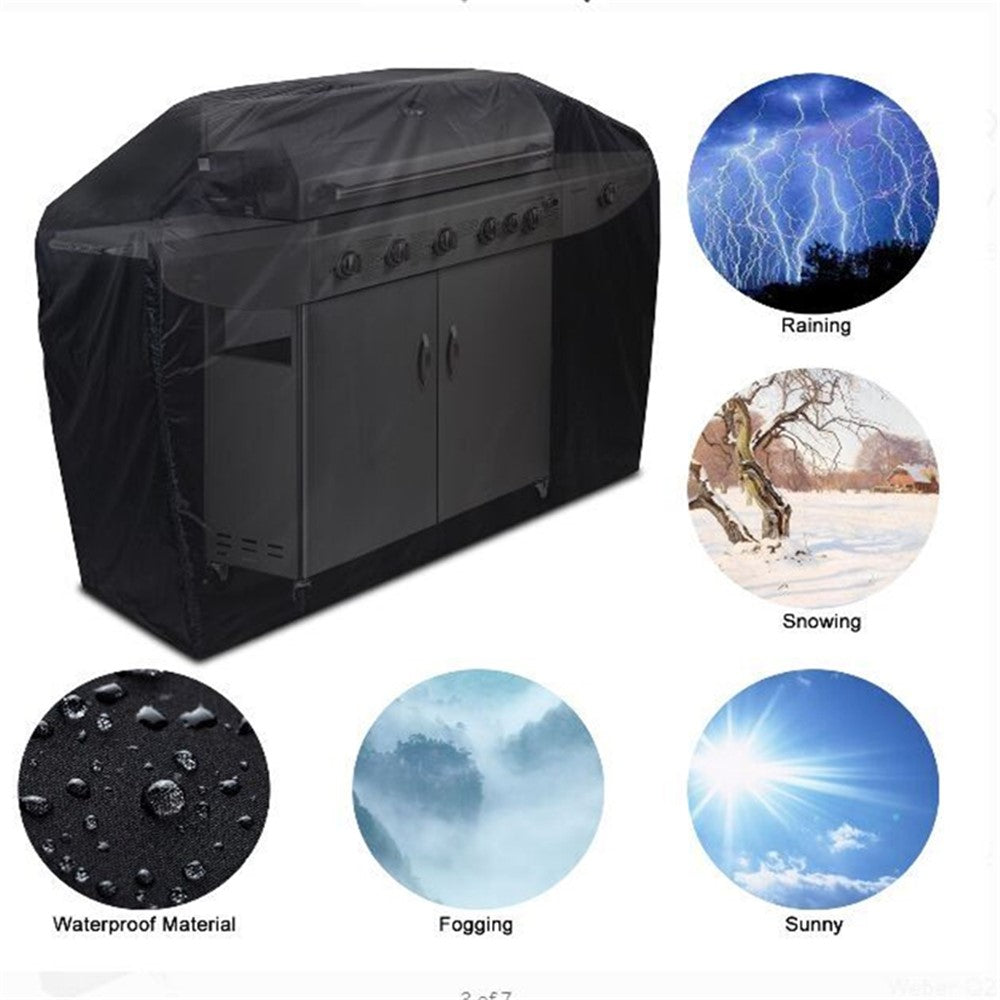 Waterproof BBQ Cover Outdoor Dustproof 210D Oxford Cloth Barbecue Grill Stove Protective Cover