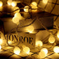 80-LED 10m Ball Shape String Light Battery Powered Fairy Light for Home Party Festival