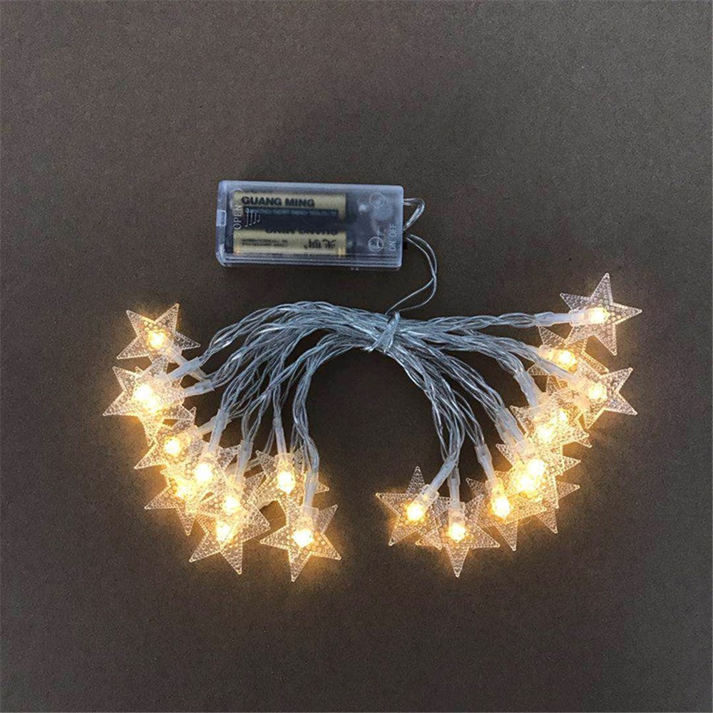 5m 50-led Stars Lightning Strips for Home Party Holiday Occasion