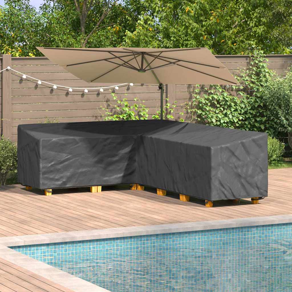 Wasserdichte L-Form Gartenmöbel-Abdeckung 220 cm - Robust & Stilvoll aus 210D Oxford-Gewebe