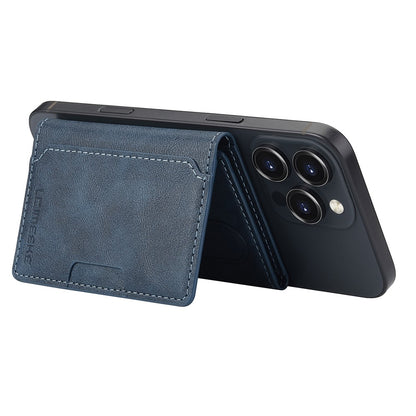 LC.IMEEKE Magnetic Card Holder Kickstand RFID Blocking PU Leather Phone Back Card Case