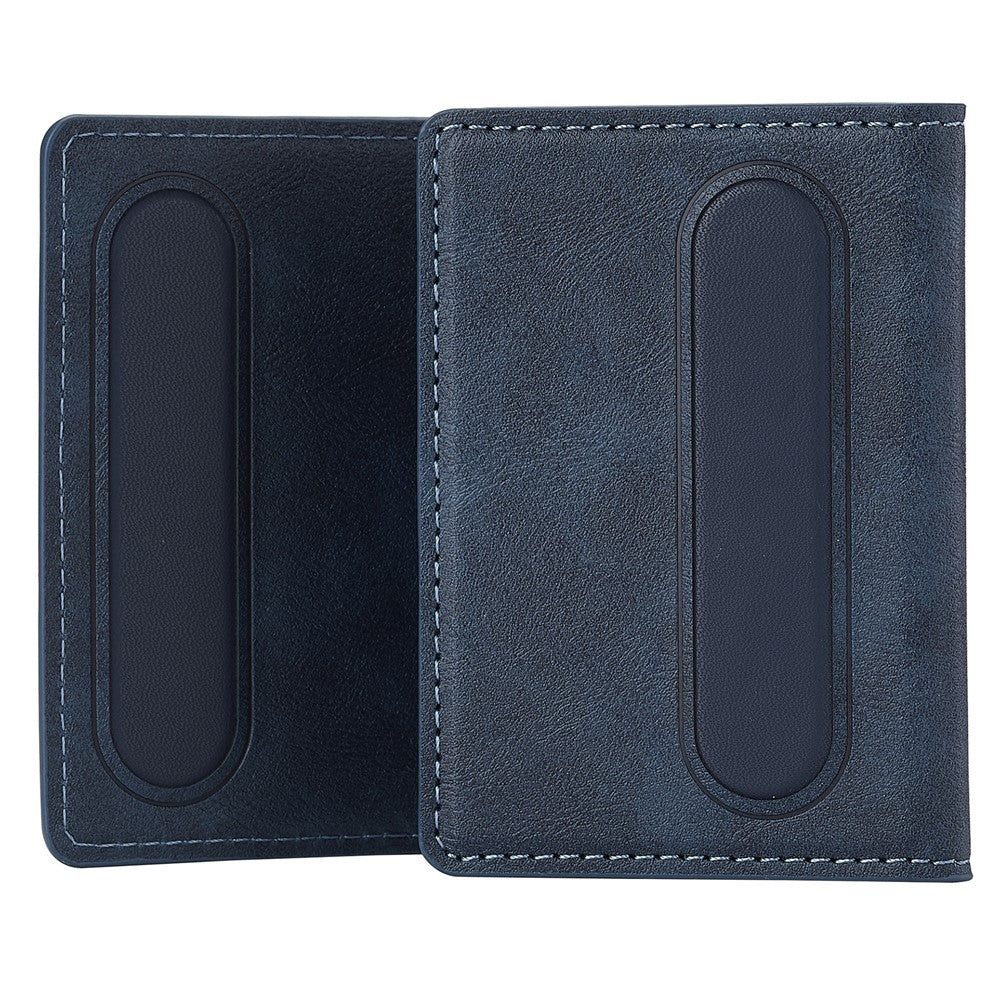 LC.IMEEKE Magnetic Card Holder Kickstand RFID Blocking PU Leather Phone Back Card Case
