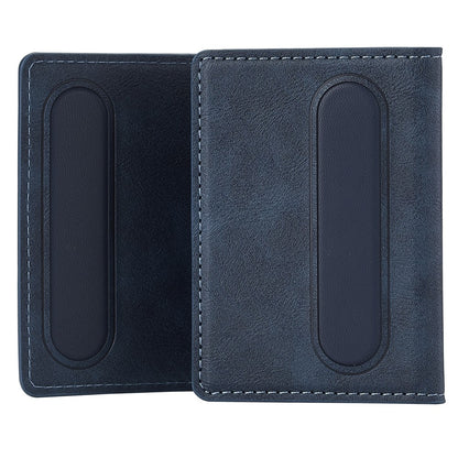 LC.IMEEKE Magnetic Card Holder Kickstand RFID Blocking PU Leather Phone Back Card Case