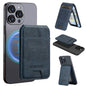 LC.IMEEKE Phone Magnetic Card Holder RFID Blocking Card Slots Leather Kickstand